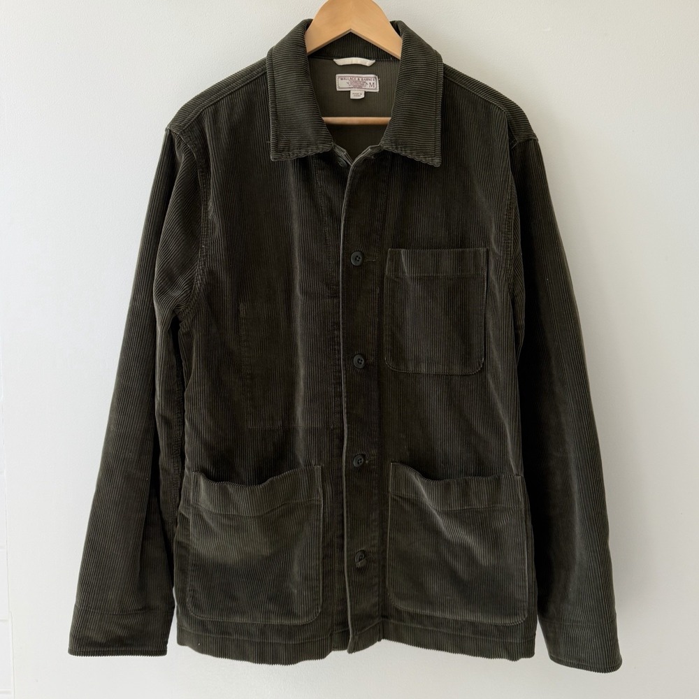 Wallace & Barnes Corduroy Chore Jacket Mens Med Workwear Utility Brown